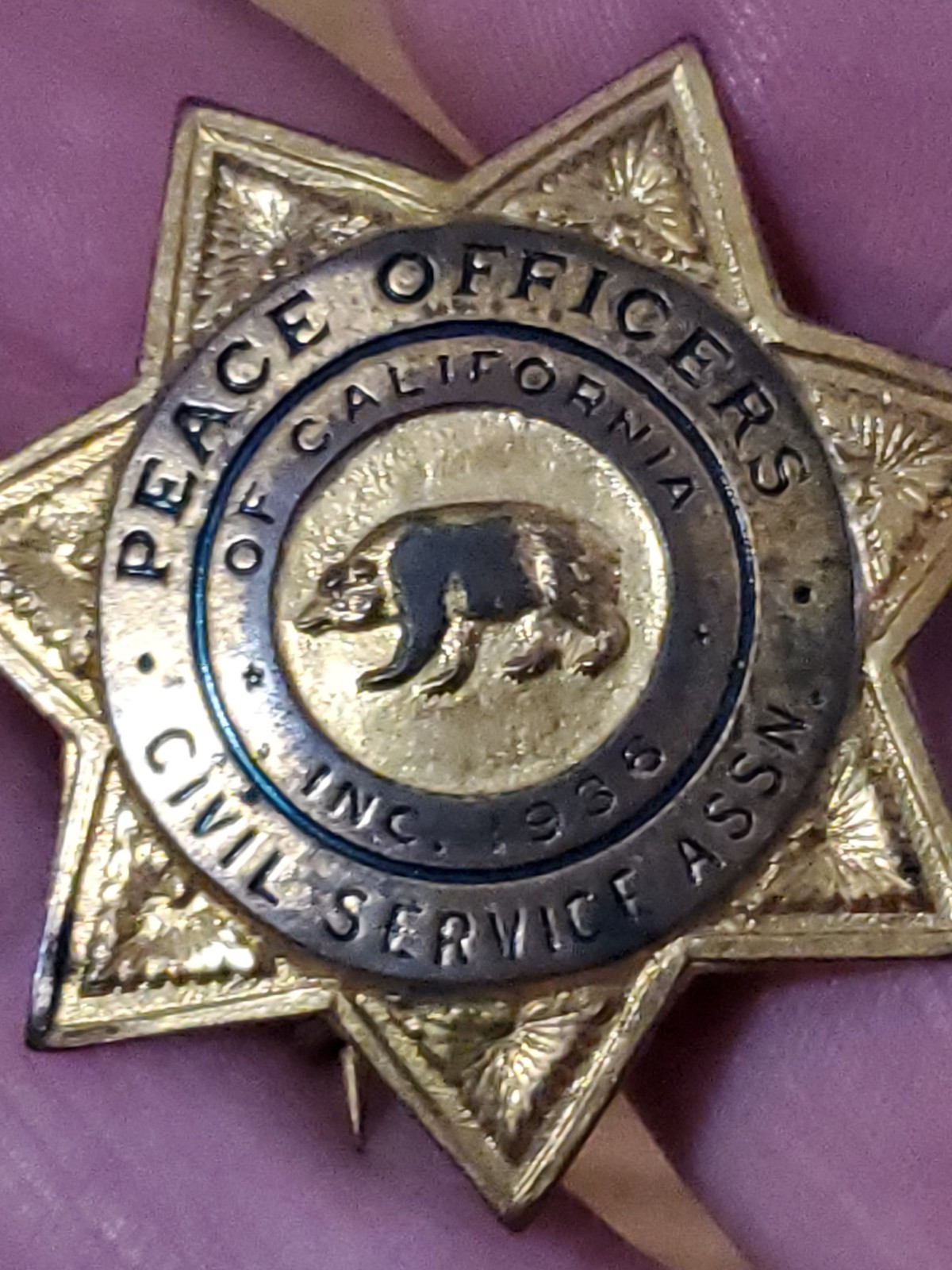 *Vintage Special Officers Of California Civil Service Associates Inc. 1936