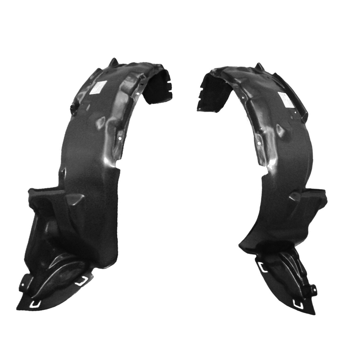 New Front Driver & Passenger Side Fender Liner Set For 1992-1995 Honda Civic