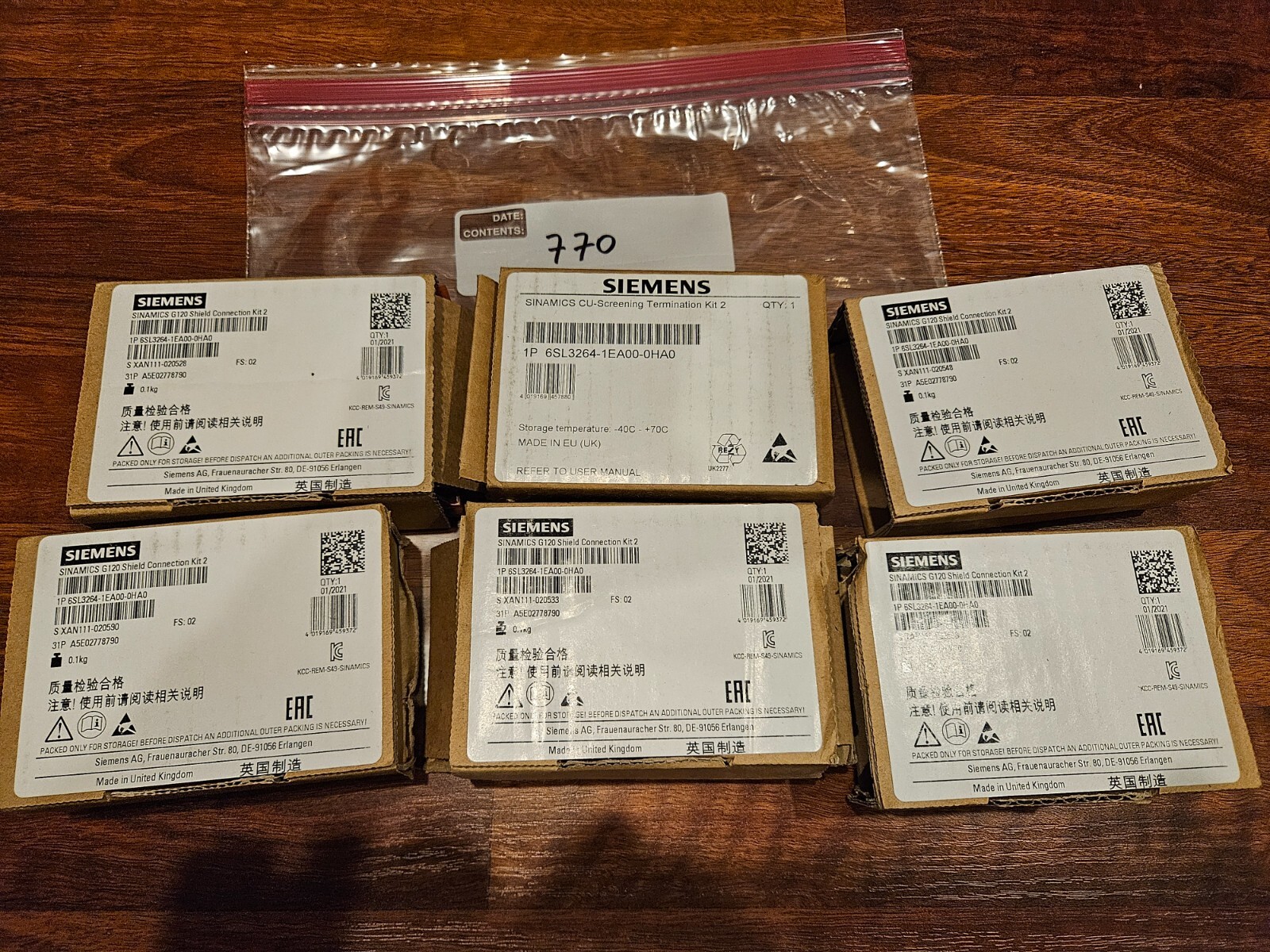 ONE New   G120   Connection Set 2 6SL3264-1EA00-0HA0 1 piece