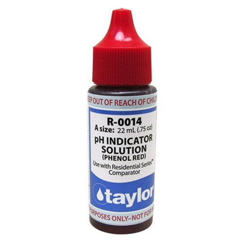 Taylor 0.75 oz pH Phenol Red Indicator for Residential Series™ Pool Water Compar