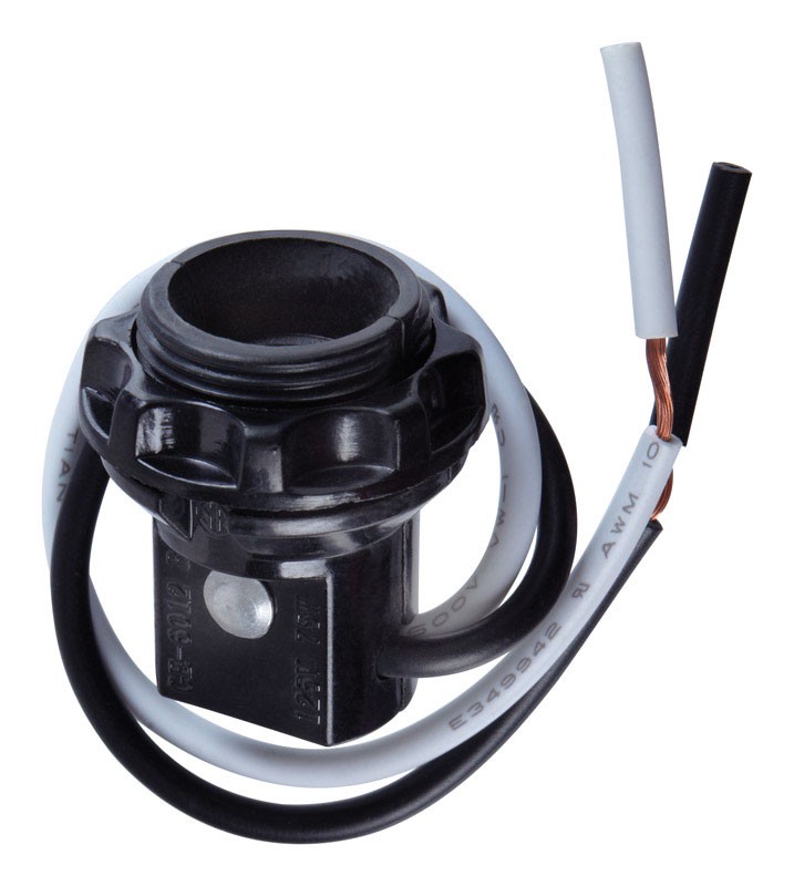 Jandorf 60473 125V 75W E12 Candelabra Base Lamp Socket with 1-7/32 in. Ring