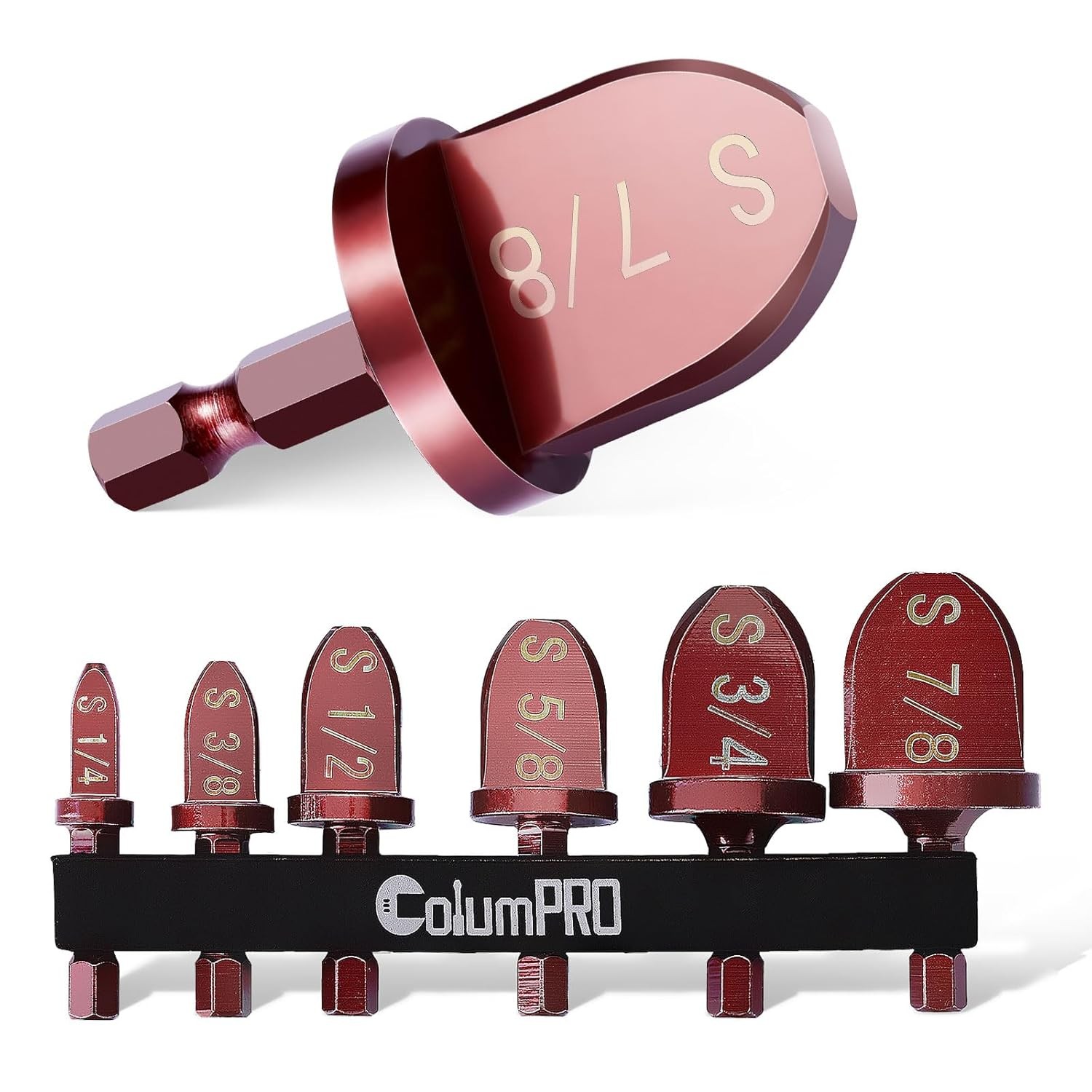6x Herramienta de estampado de expansor de tubo de cobre para aire acondicionado