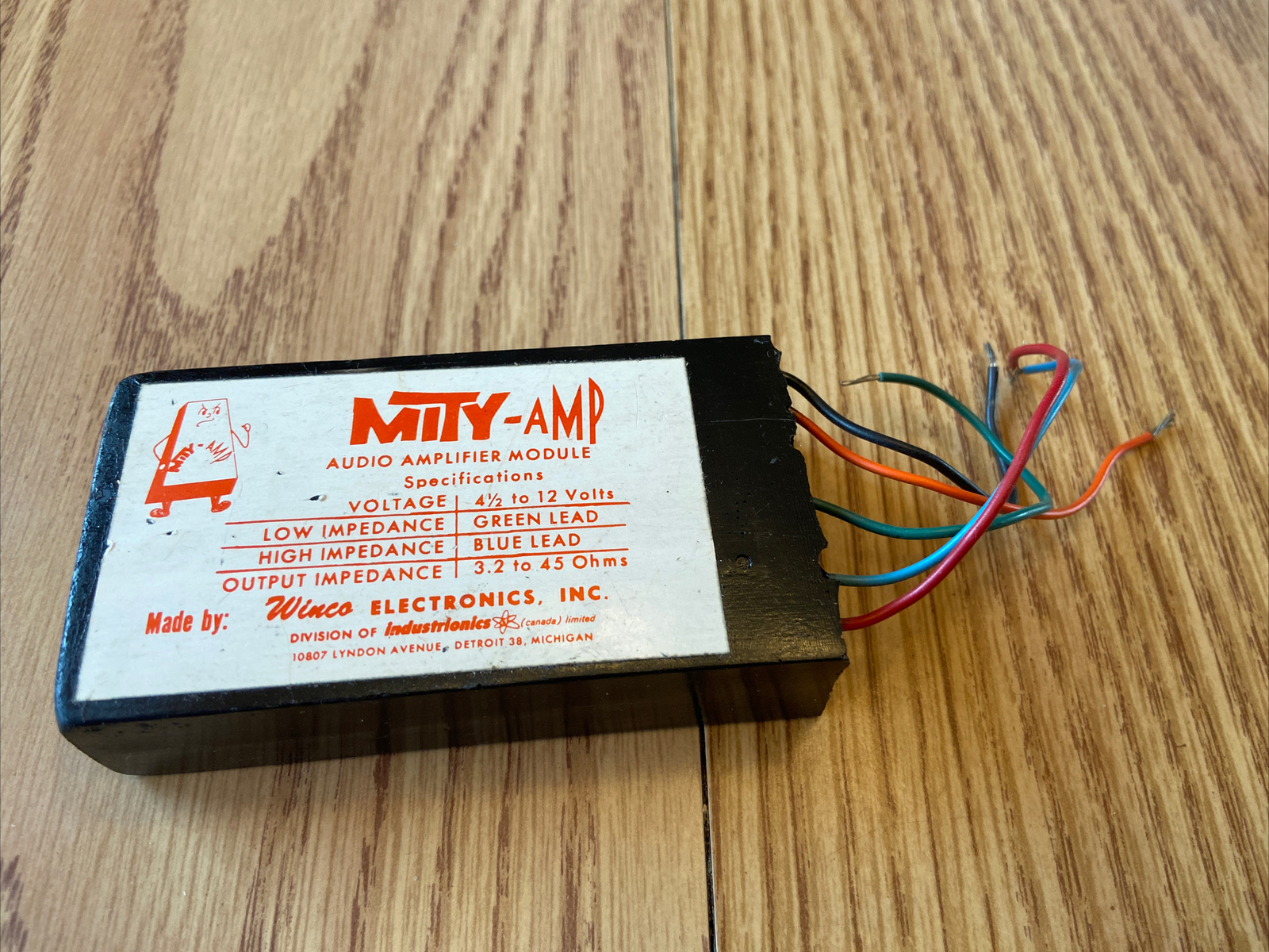 Winco Mity-Amp Audio Amplifier Module #A