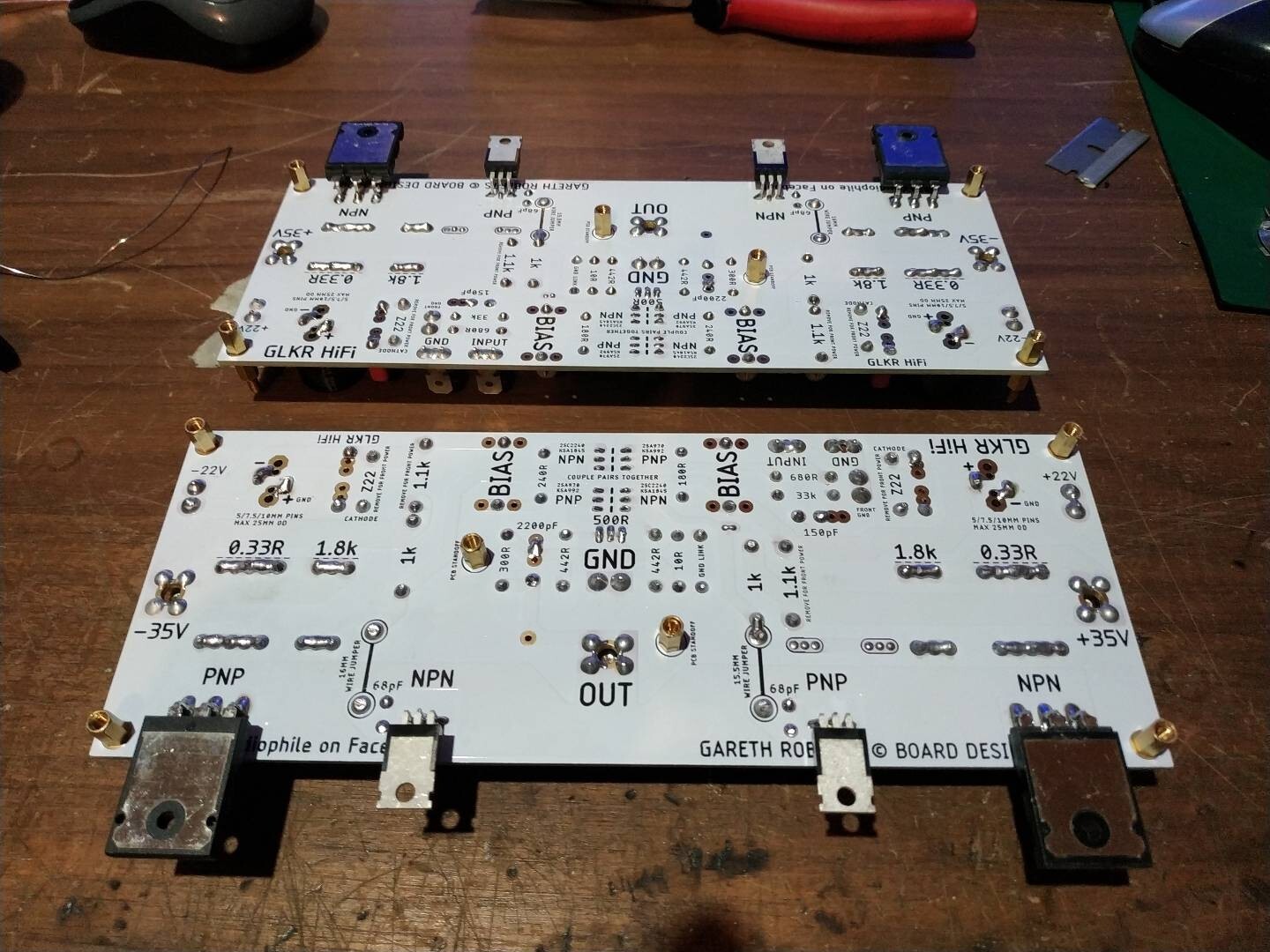 Jean Hiraga Super Class A Amplifier PCB Set Premium Custom DIY 2x Blank PCBs