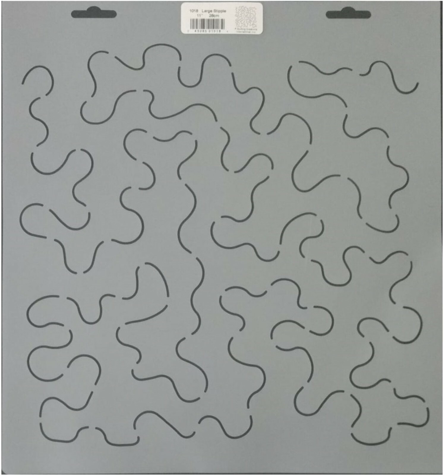 Quilting Stencil 11" Large Stipple Quilt Patterns Template With Beginner Guide