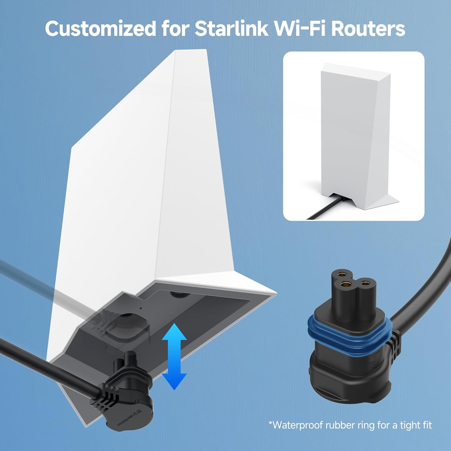 Cable Matters Replacement Power Cable for Starlink WiFi Router Gen2 with