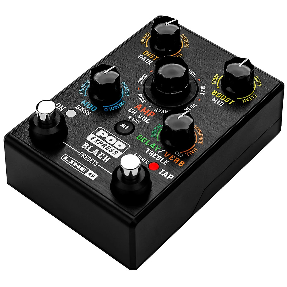Line 6 POD Express Black Guitar Effects Pedal Refurbished