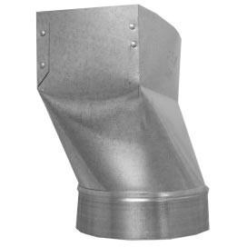 Cody 2146126 6" Galvanized Steel Straight Register Boot