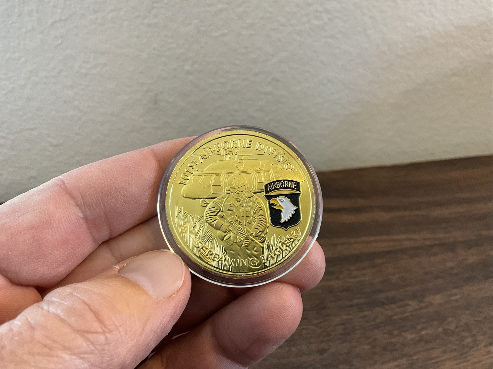 United States Army 101st Airborne Challenge Coin Screaming Eagles