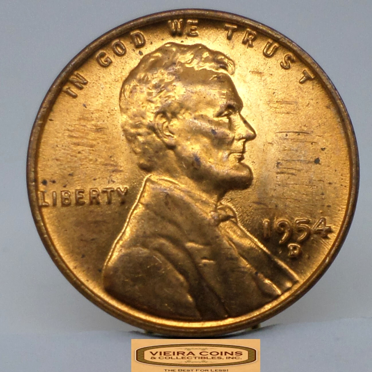 1954-D Lincoln Wheat Cent, High Grade - #C48634NQ