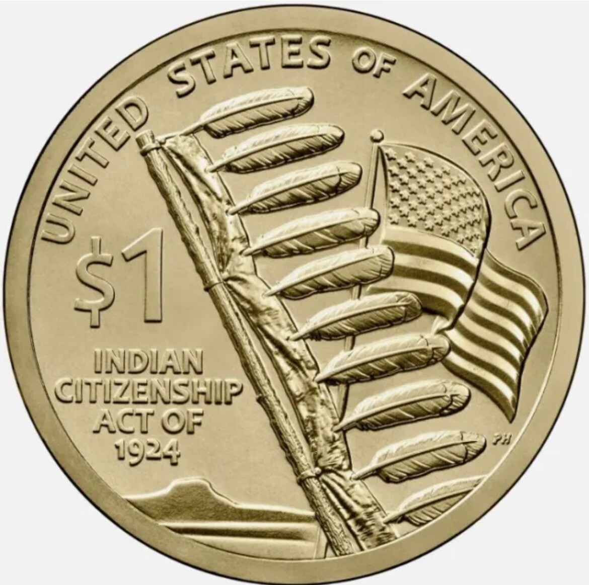 2024 P Native American $1 Dollar BU Sacagawea Indian Citizenship US Mint