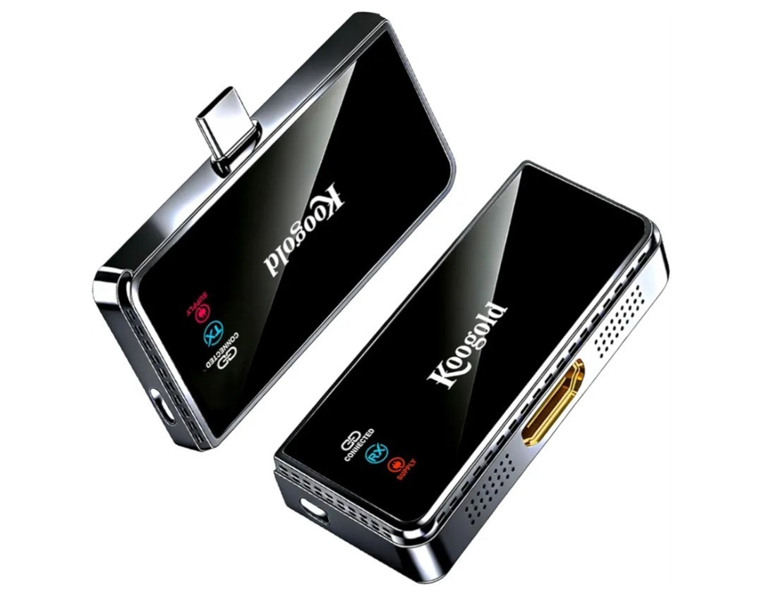 Wireless USB-C Transmitter and HDMI Receiver,1080P@60Hz Display Kit