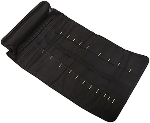 22 Pocket Tool Bag Canvas Roll Up Pouch Wrench Screwdriver