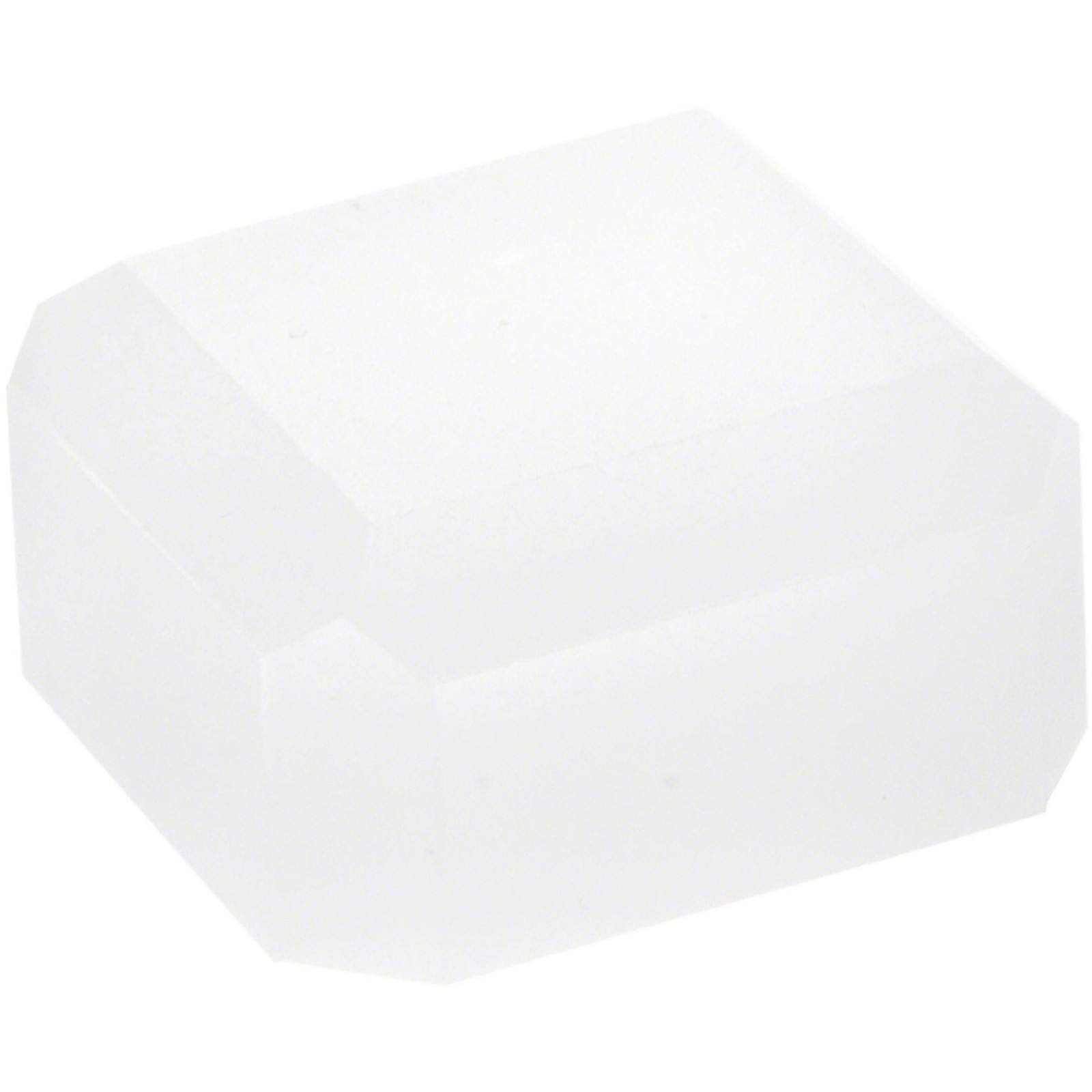 Plymor Frosted Acrylic Square Beveled Display Base, 2" W x 2" D x 1" H