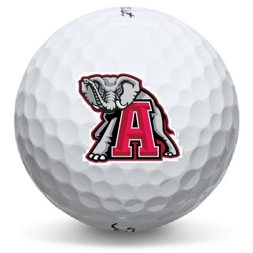 1 Dozen (Alabama Crimson NCAA Logo) Titleist MIX Perfect Conditon Golf Balls