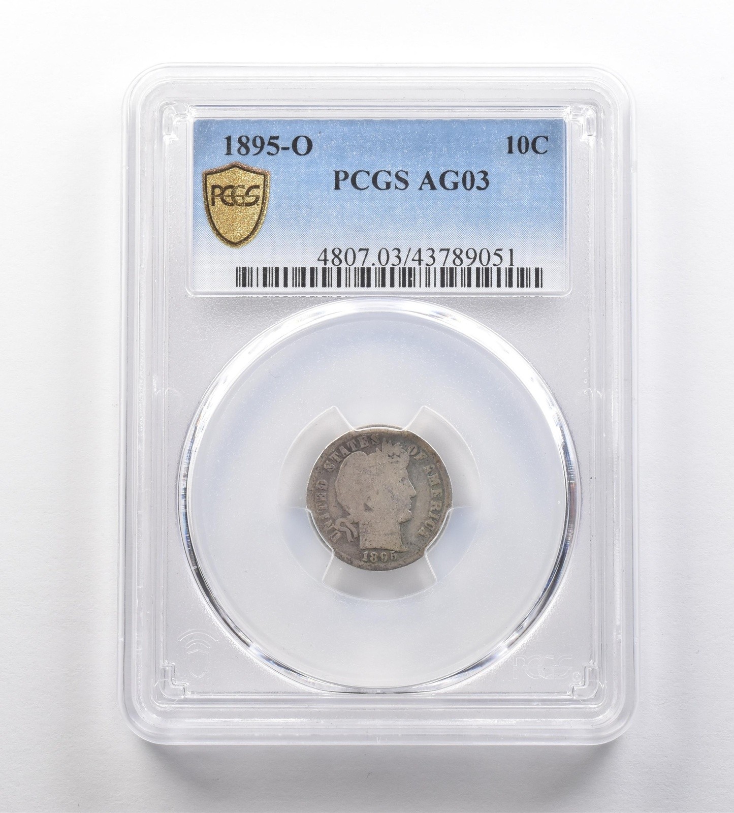 1895-O Barber Dime AG03 PCGS Lowball *2582