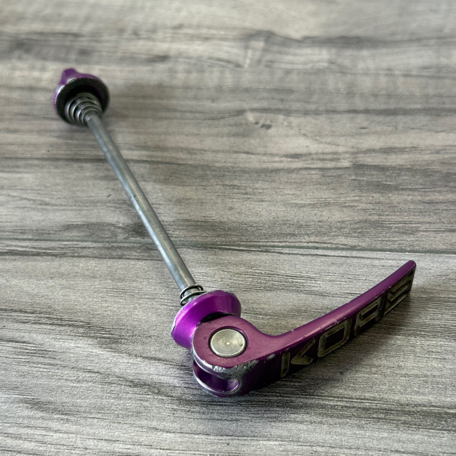 Kore Titanium FRONT ONLY Wheel Skewer 100 9mm 3DV Purple Ano