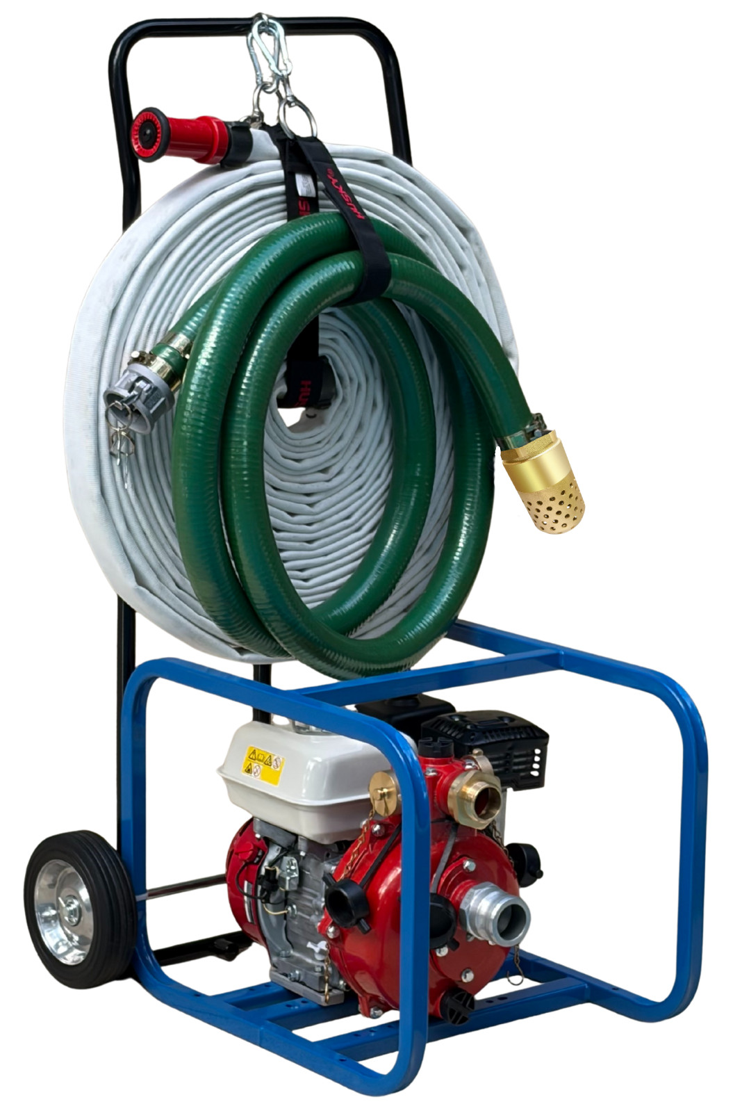 High Performance Pool Fire Pump Cart Home Firefighting System Wildfire Defender