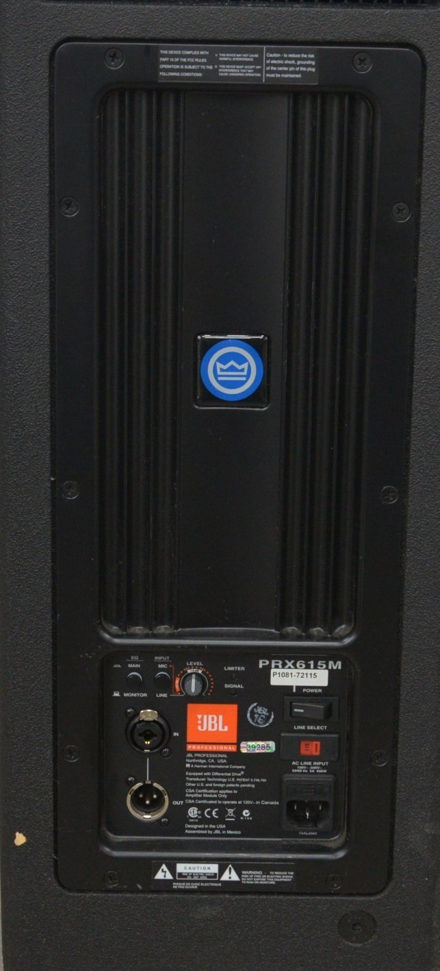 JBL PRX-615M 2-Way Self-Powered Professional Loudspeaker