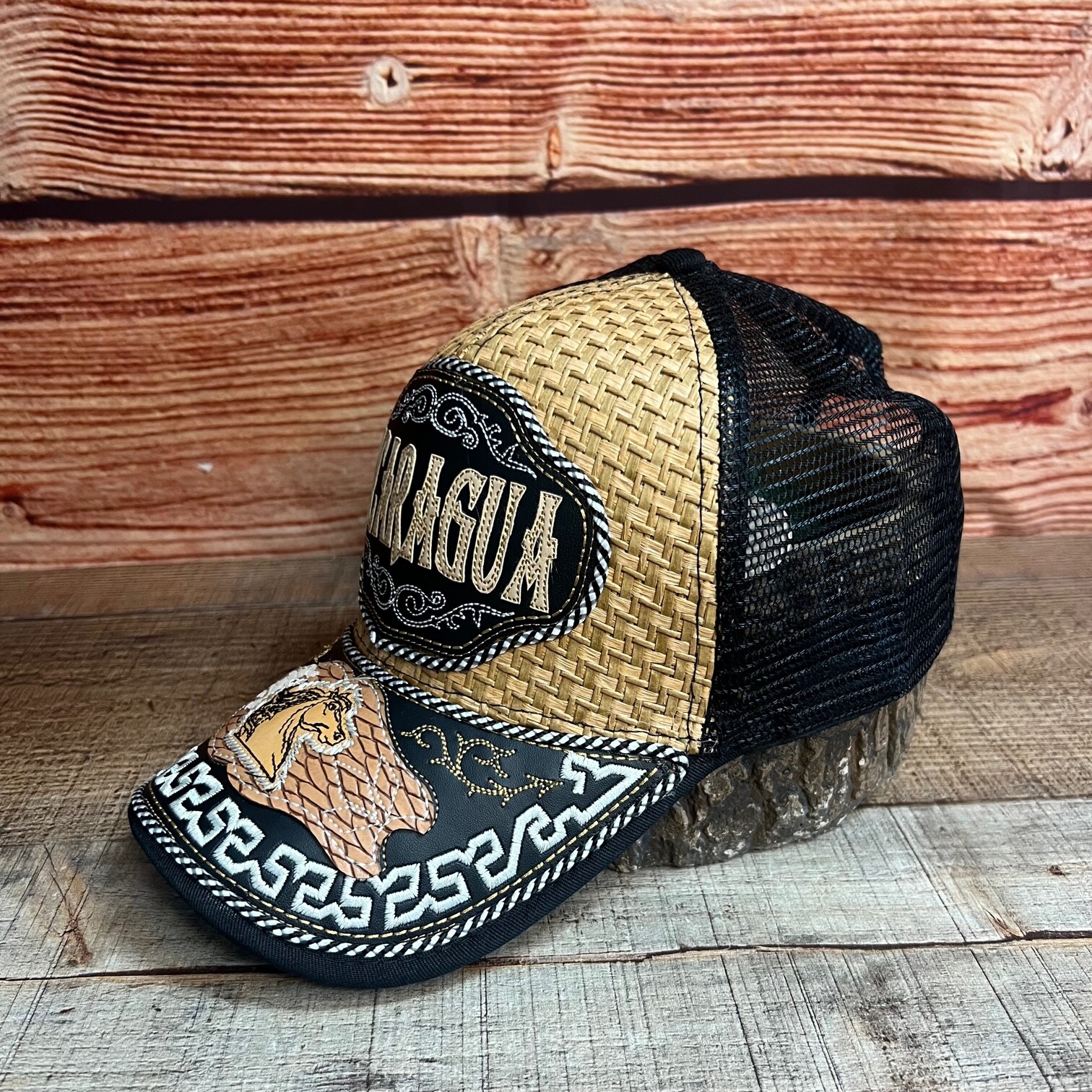 Cap NICARAGUA Hat Artisanal Mesh Snap Back NICARAGUA Gorra Artesanal Bordado