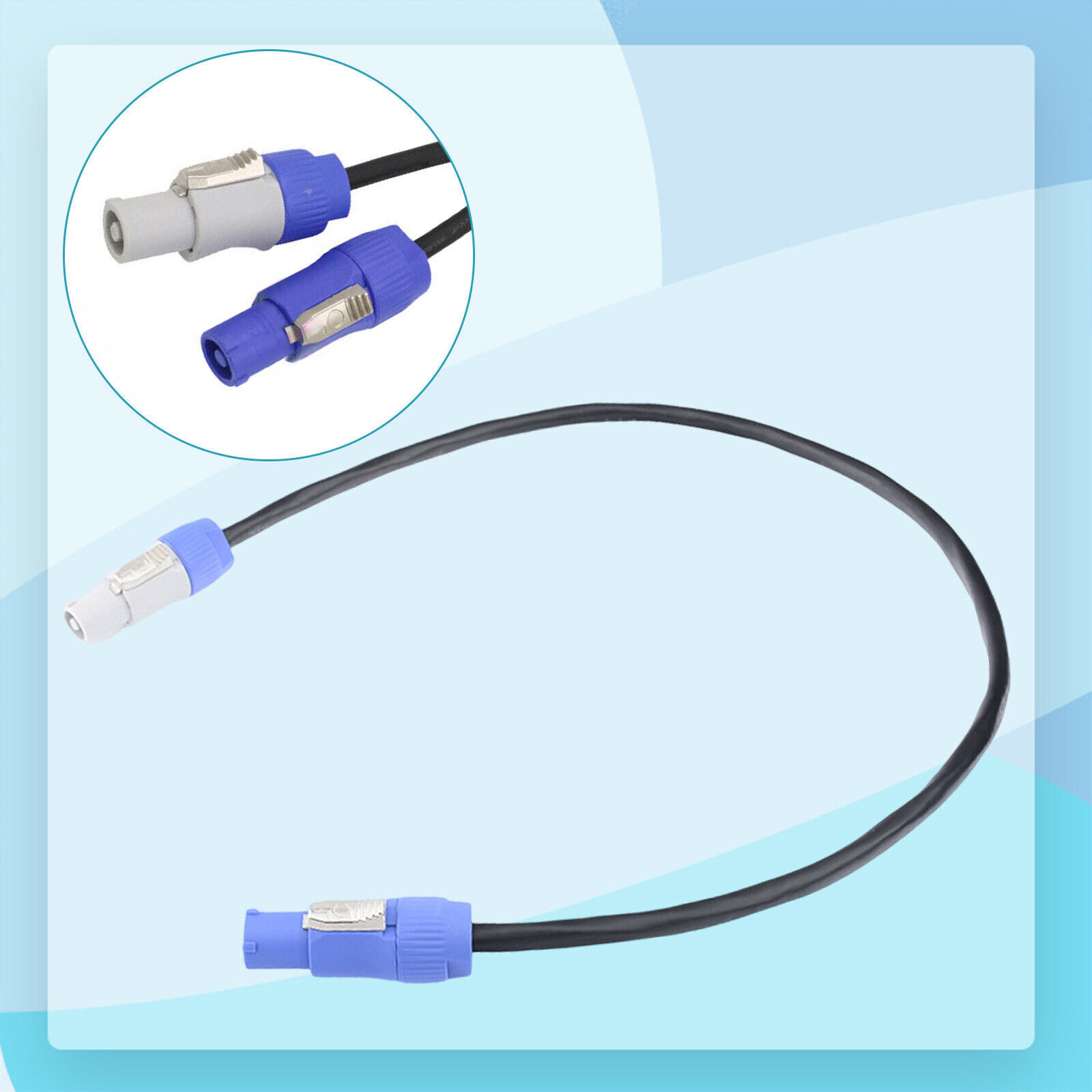 5-Pack 5ft Powercon Extended Cable Power Plug Male to Female for Stage Par Light