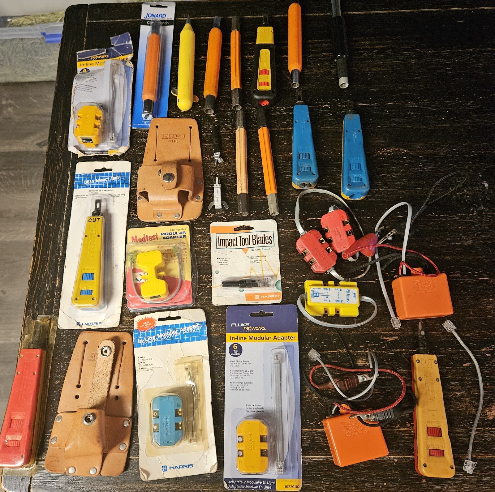 New Used Vintage Lineman Tool Lot ~ Harris, Fluke, Aines, Jonard
