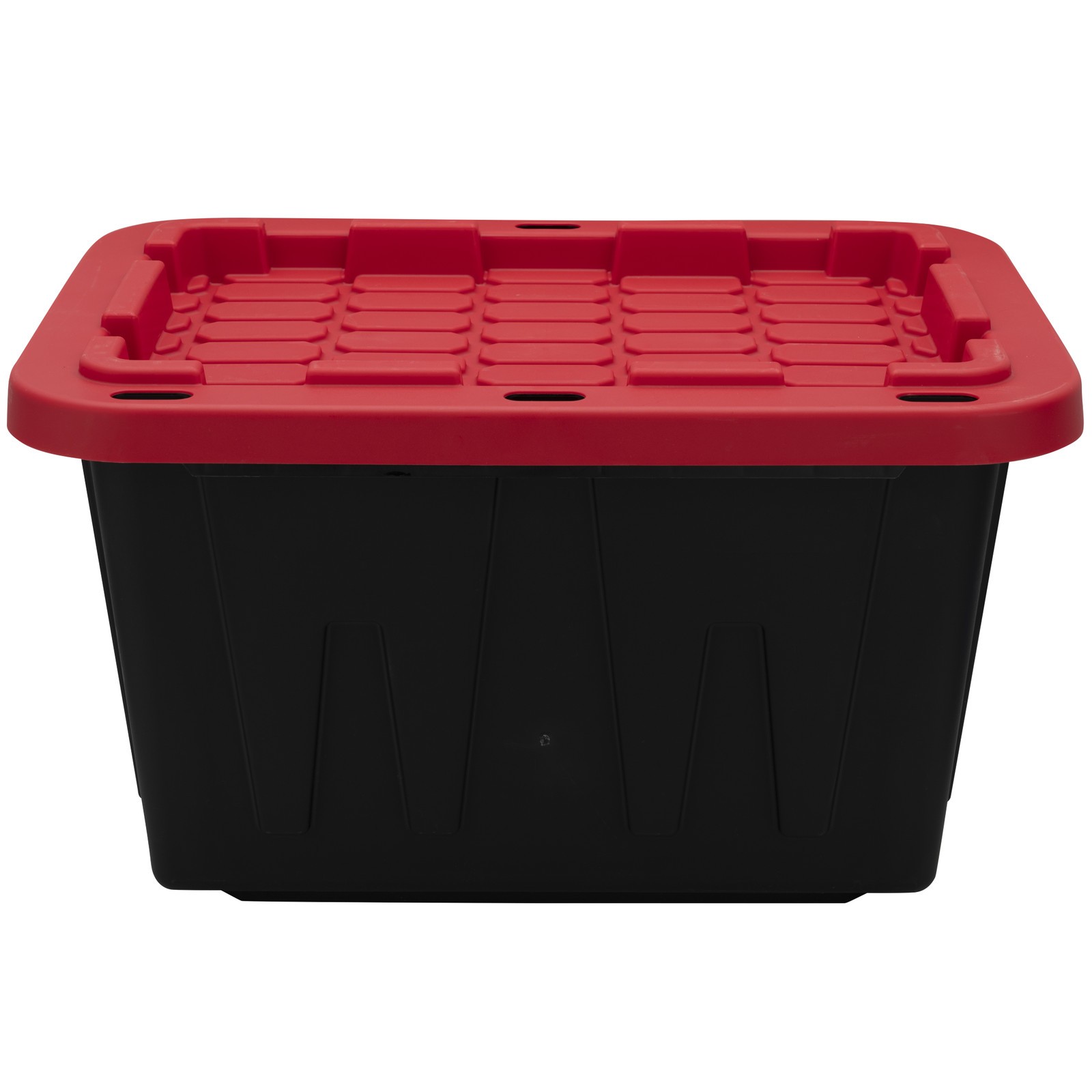 12 Gallon Snap Lid Stackable Plastic Storage Container Bin Box for Home Garage