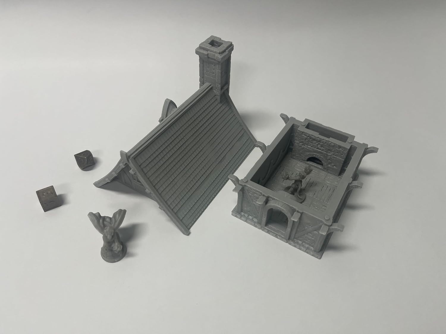 Medieval Miniature Building Terrain Set Compatible with Tabletop RPG War Games