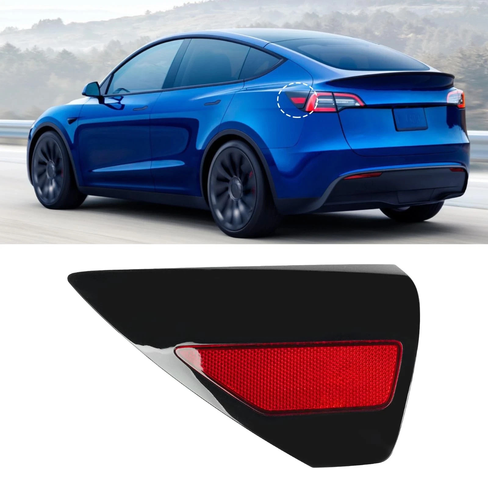 Jaronx Compatible with Tesla Charging Port Cover for Model 3 2017-2023 Left
