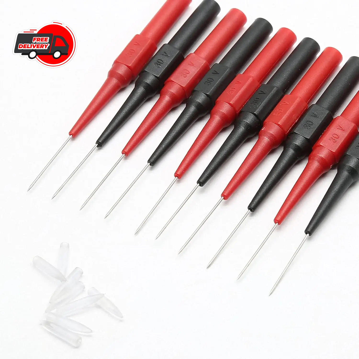 10/20PCS Multimeter Back Probe Sharp Needle Test Lead Extension Banana Plug