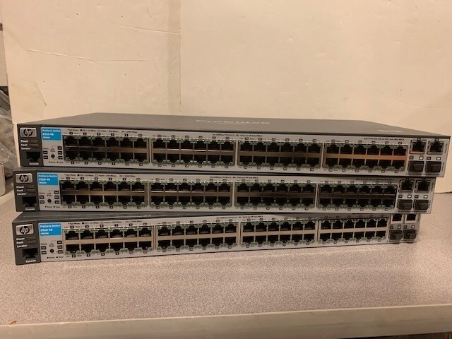 💥Lot of 3 - HP ProCurve 2510-48 Managed Ethernet Switch J9020A 💥 FAST SHIPPING