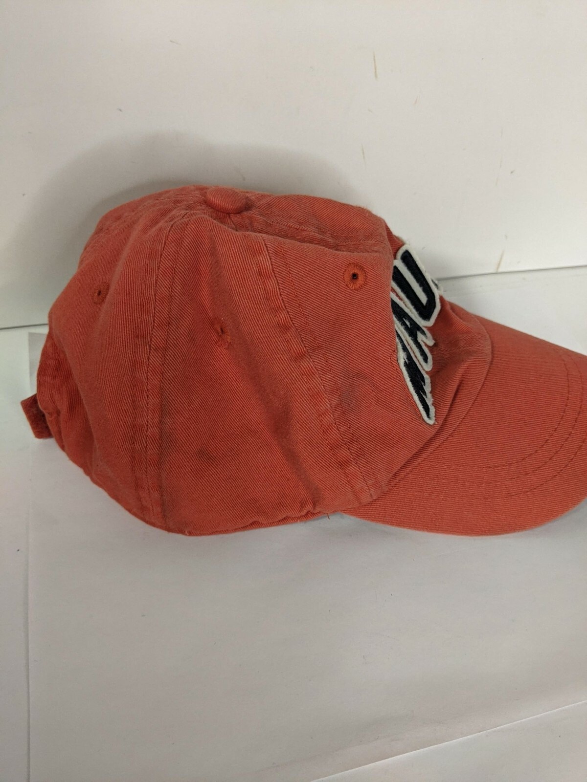 Maui orange hat youth sizes 4-7 adjustable hook and loop hat
