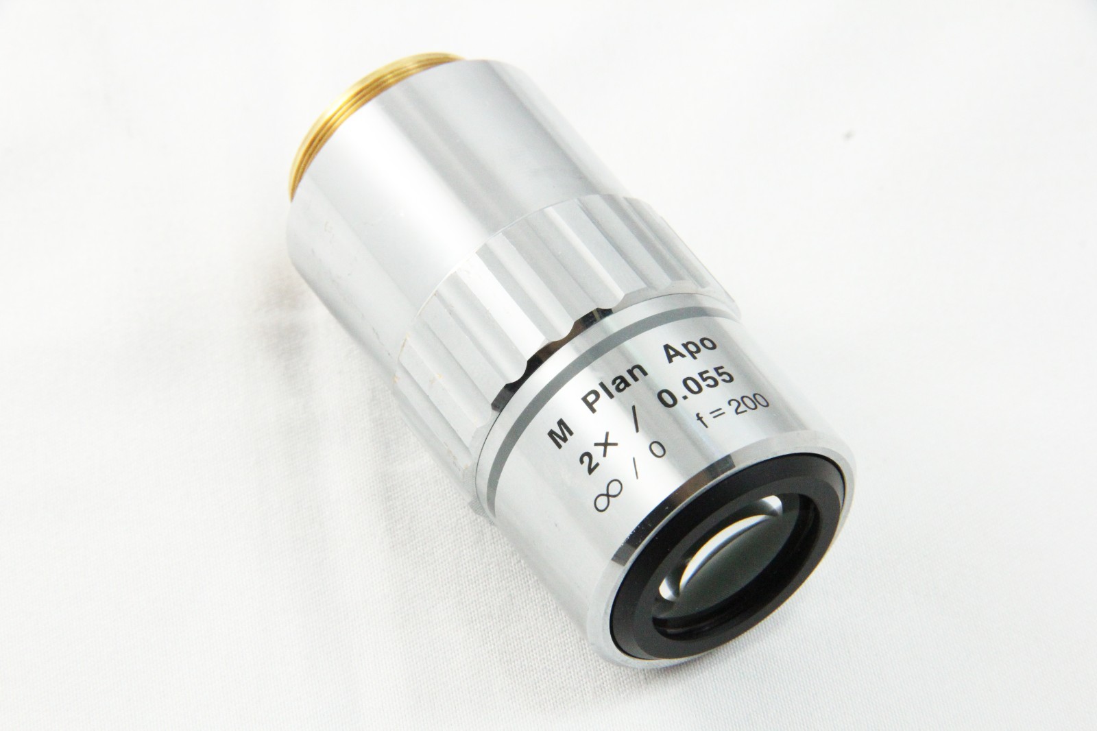 Mitutoyo M Plan Apo 2x 0.055 Infinity / 0 Microscope Objective Lens Tested #5752