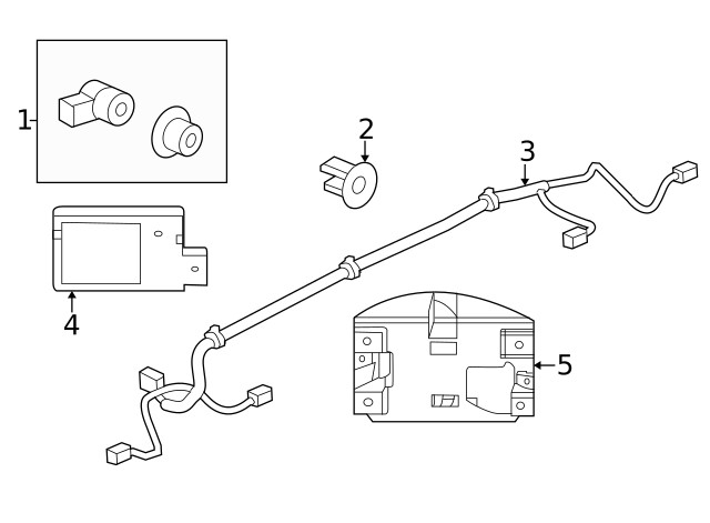 Genuine GM Driver Side Object Sensing Alert Module Bracket 84237374