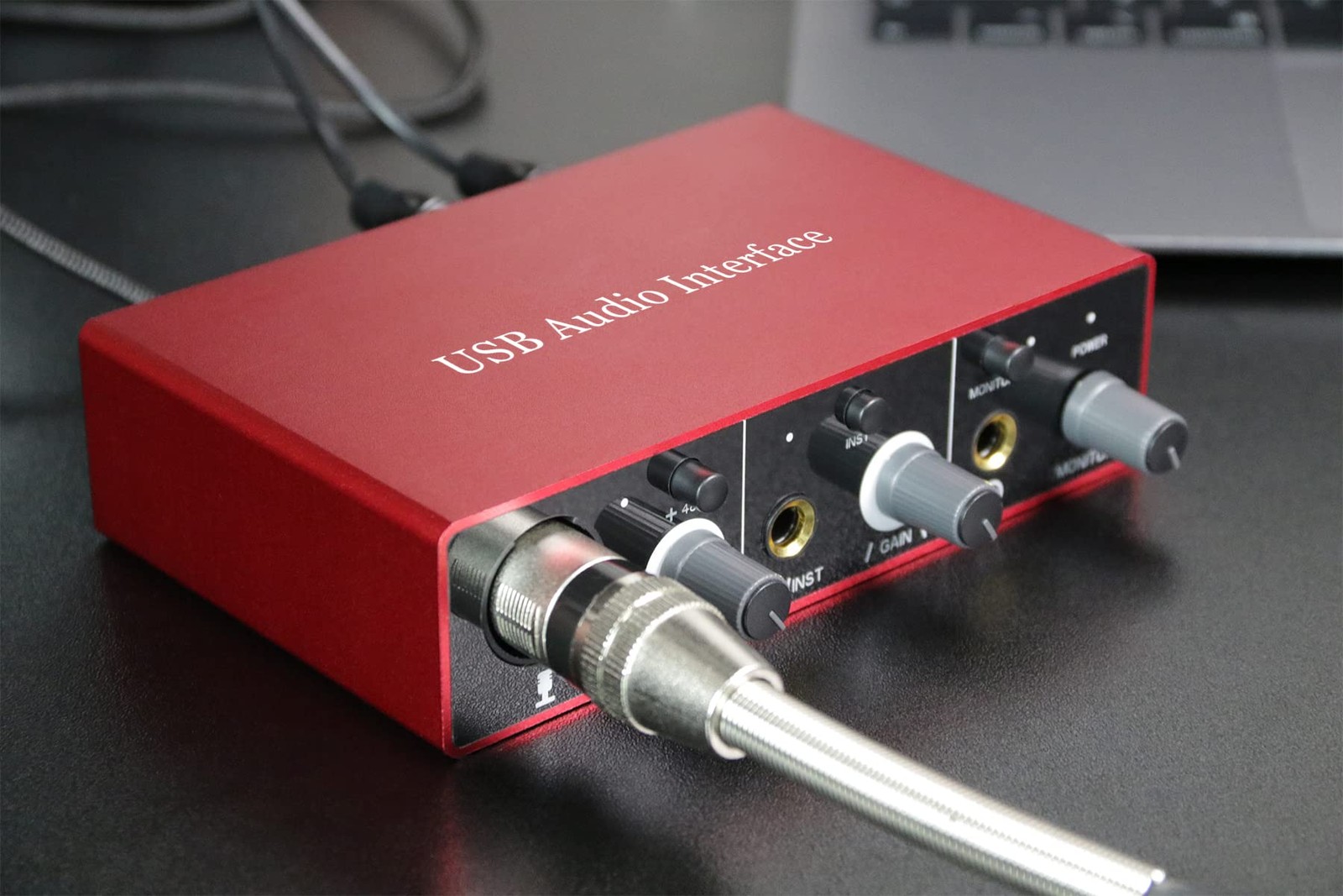 Audio Interface USB Audio Interface with Mic Preamplifier USB Audio Mixer Rec...