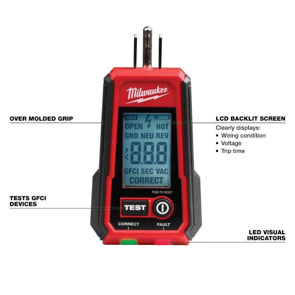 Milwaukee Digital Gfci Receptacle Tester