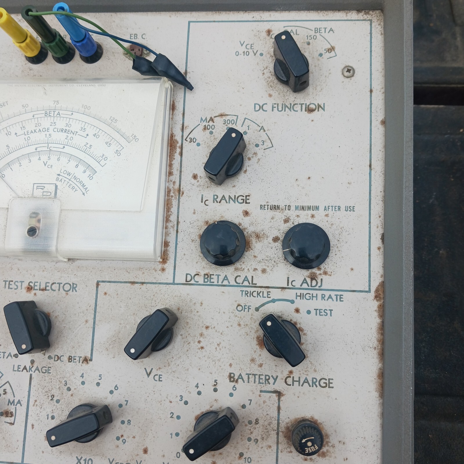 Vintage Hickok Model 1880 Transistor Tester Untested