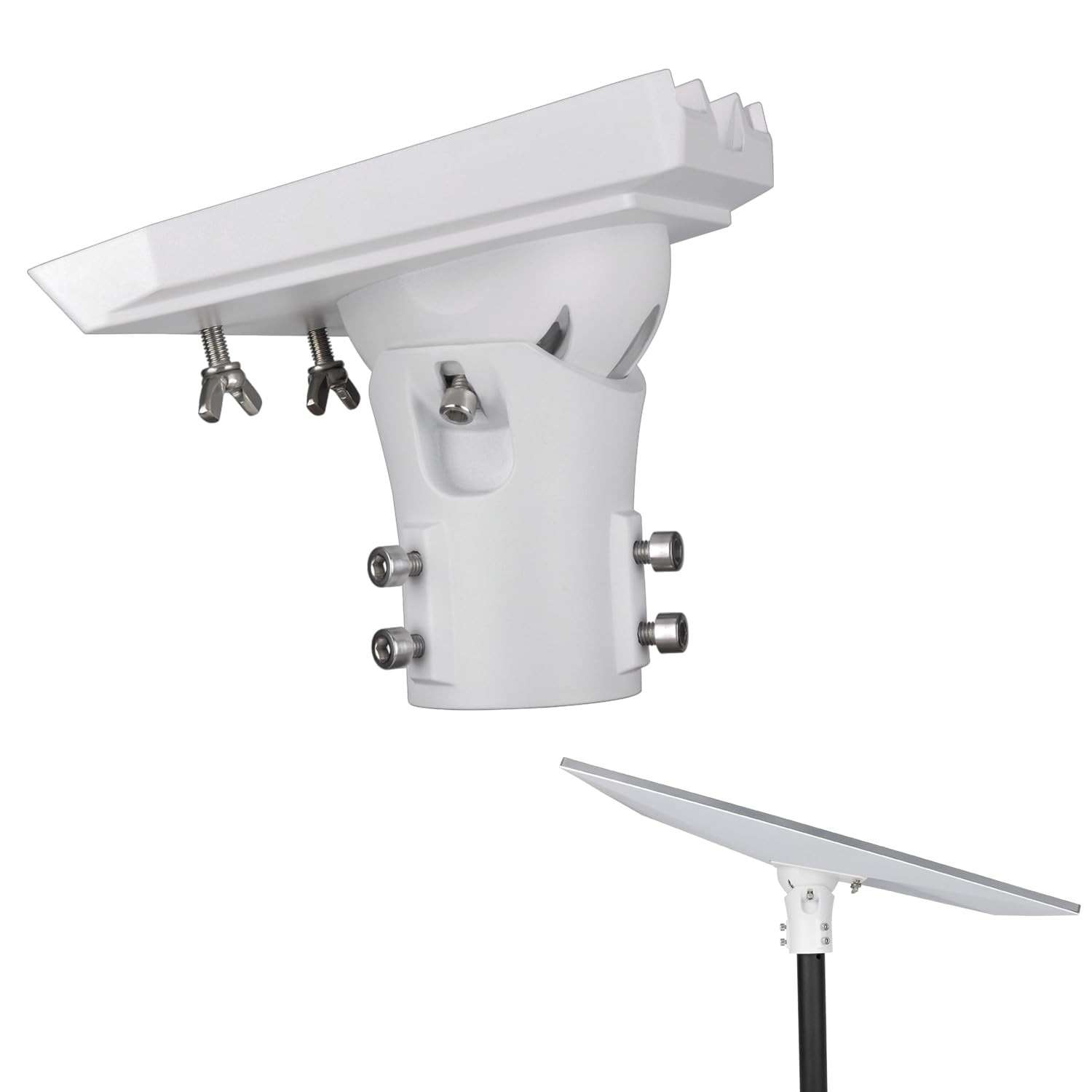 Pipe Adapter Pole Mount for Starlink Standard 4/4X/Gen3, Adjustable Pole Mount A