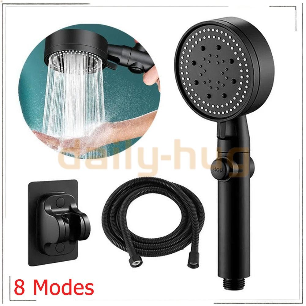 8 Modes RV Shower Head Kit with 5ft Hose Camper Water Saving and High Pressure