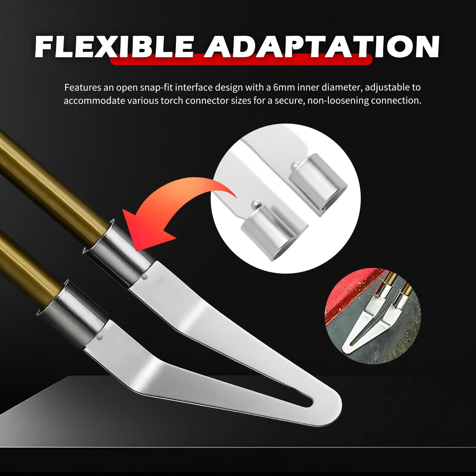 4PCS Plastic Welding Tips Kit,Stainless Steel Plastic Welder Tip by Plastics