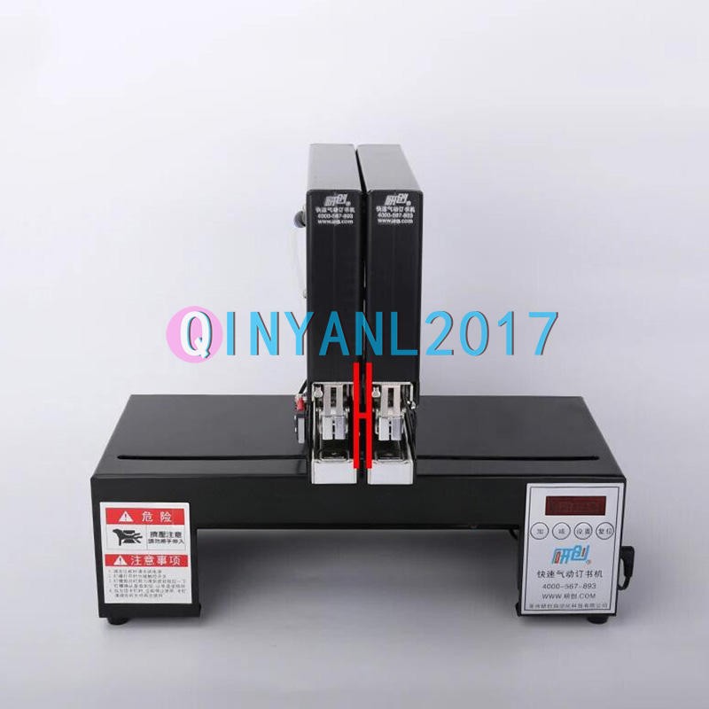 Double Head Automatic Electric Stapler Binding Machine Pneumatic Bookbinding