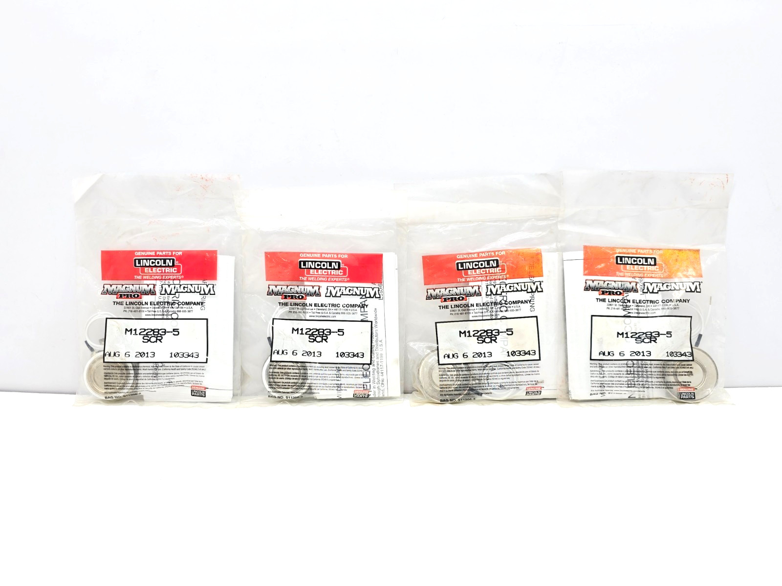M12283-5 SCR LINCOLN ELECTRIC 9SM12283-5 LOT OF 4