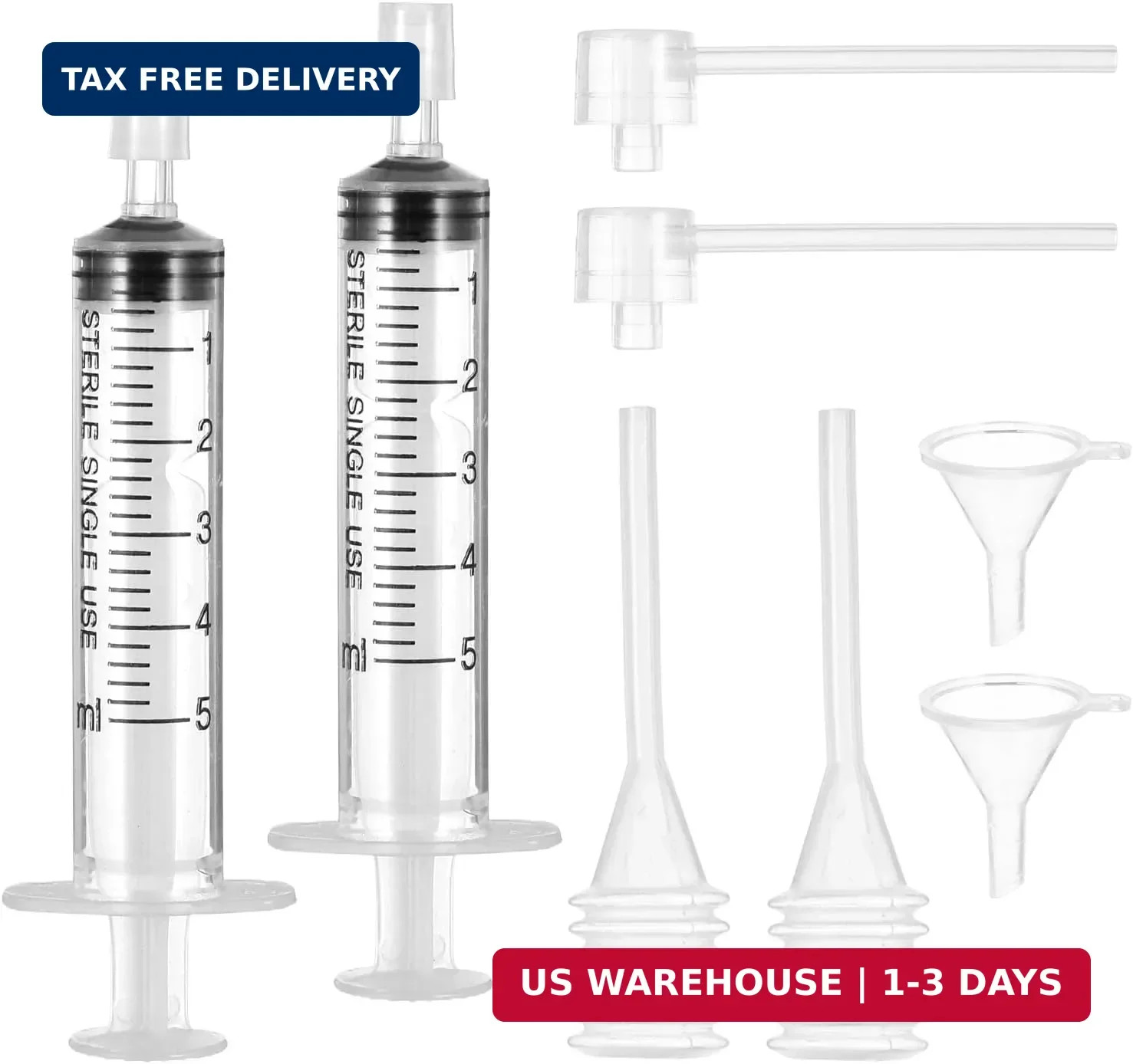 ElevateTech 8 Pcs Perfume Refill Tool Kit, Perfumes Syringe Extractor Plastic Cl