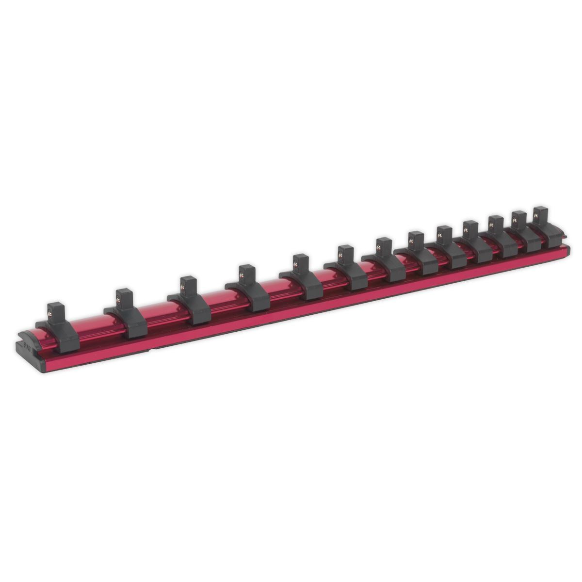 Sealey AK27082 Socket Retaining Rail Magnetic 1/4"Sq Drive 13 Clips