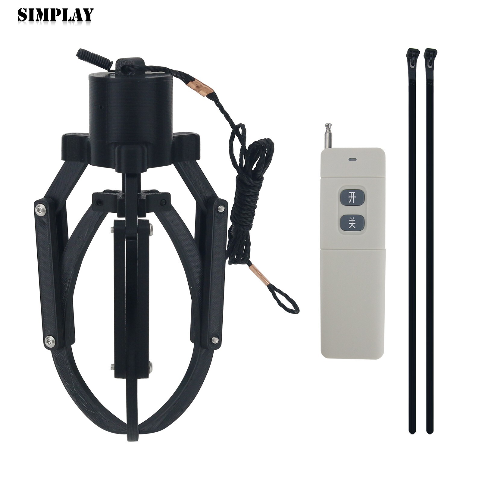Three-jaw Version Universal Remote Control Mechanical Claw UAV Drone