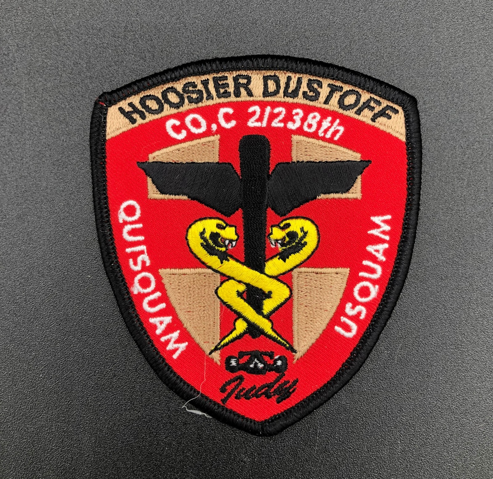 C Co 2/238th Hoosier Dustoff Medical Army Aviation Unit Patch OIF OEF