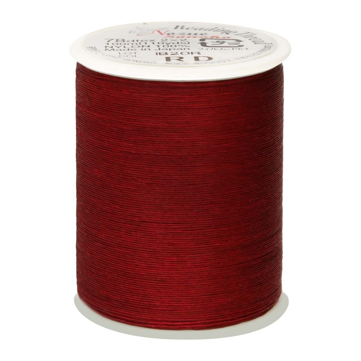 Beading Thread Nozue Sonoko 78dTex 100 m Spool 0.12 mm (0.005 ") Red RD