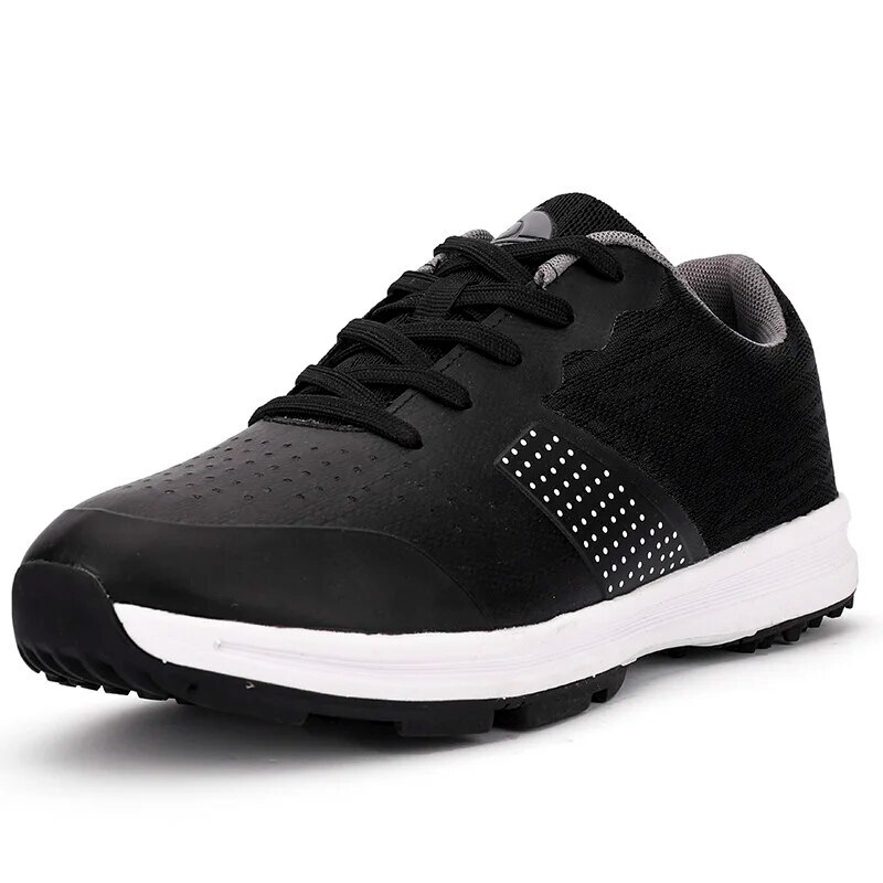 Men's Lightweight Breathable Golf Shoes Outdoor Waterproof Lace-up Sneakes