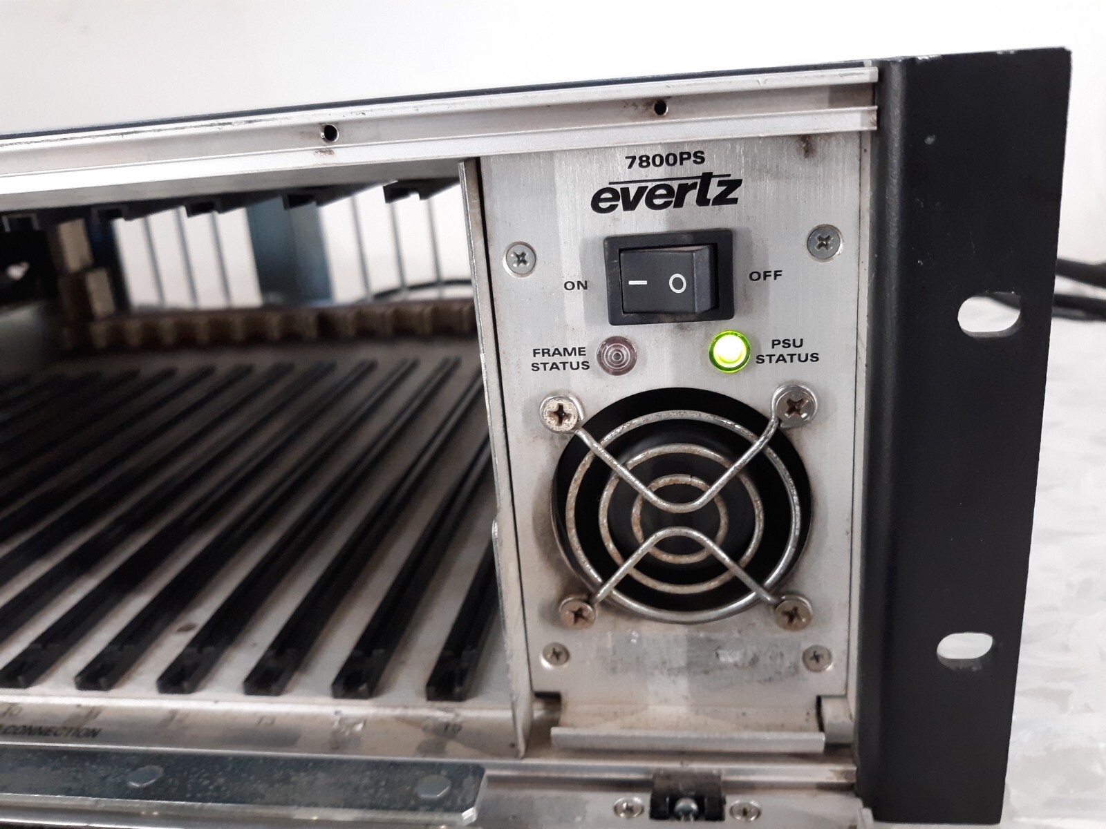 Evertz 7800FR MultiFrame Controller Empty w/ 2x PSU *CHASSIS*
