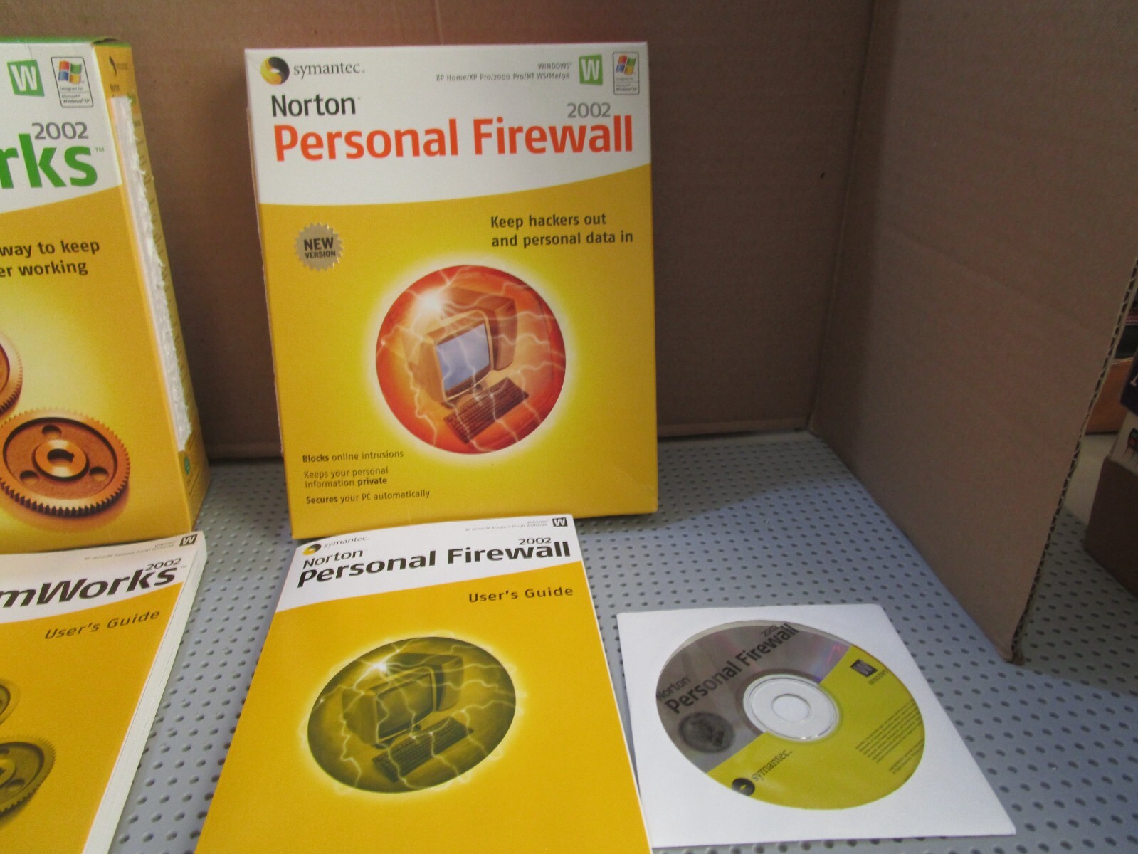 NORTON SYSTEM WORKS 2002 & NORTON PERSONAL FIREWALL 2002-FOR WINDOWS--CD ROM--EC